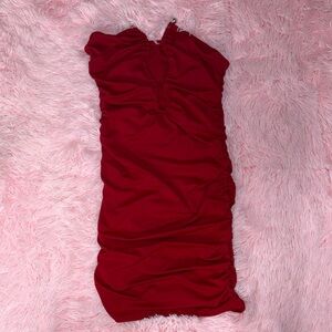 Elegant Red Mini Dress